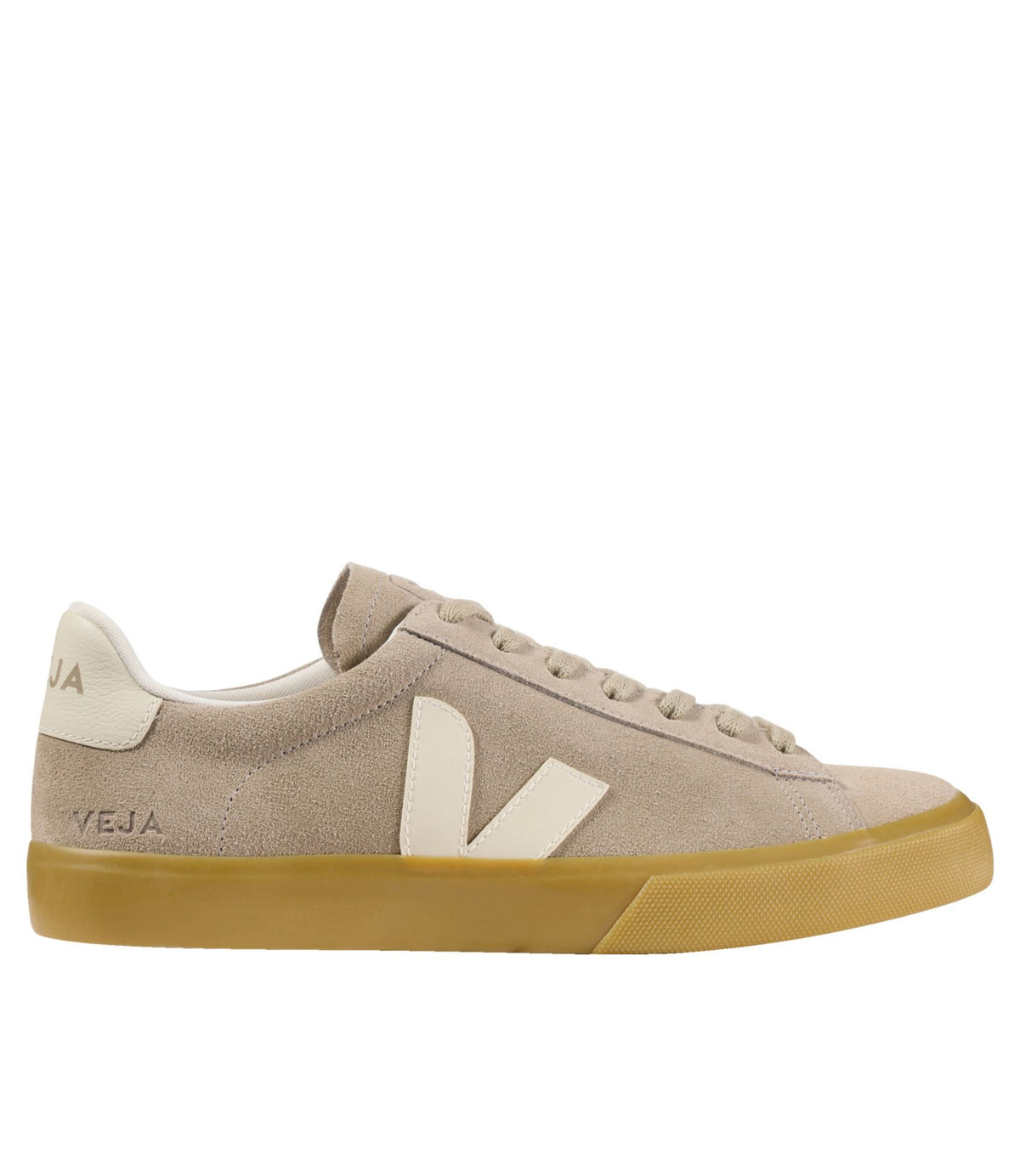 L.L.Bean Women's VEJA Campo Sneakers, Suede Taupe Pierre Natural
