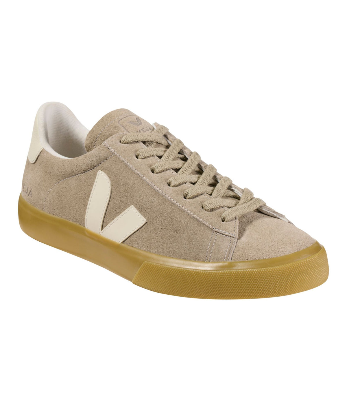 L.L.Bean Women's VEJA Campo Sneakers, Suede Taupe Pierre Natural