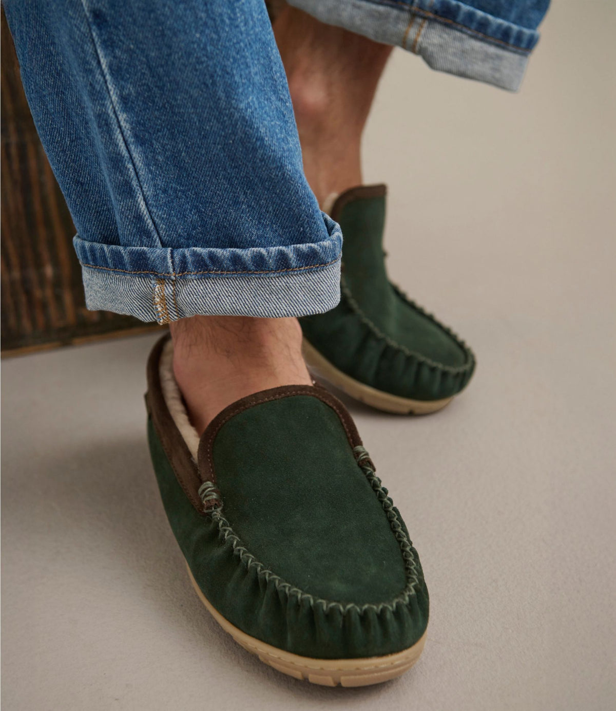 L.L.Bean Men's Wicked Good Slippers, Venetian Brown